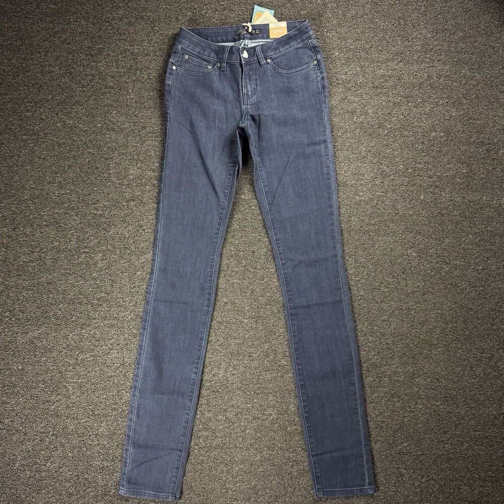 NWT Prana Women's Kayla Jeans Size 0/25 Tall Inseam 36in MSRP $99 Active Skinny